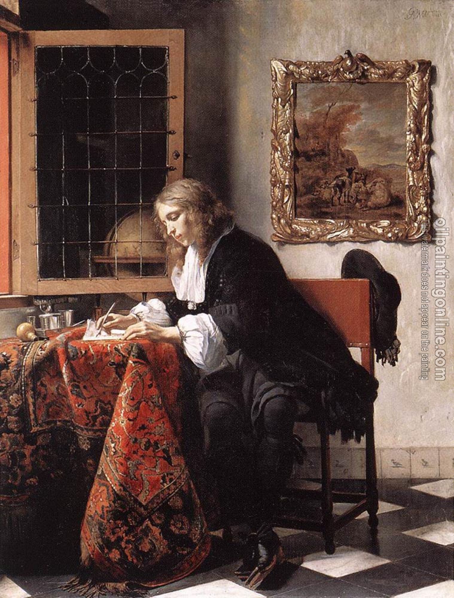 Metsu, Gabriel - Man Writing a Letter